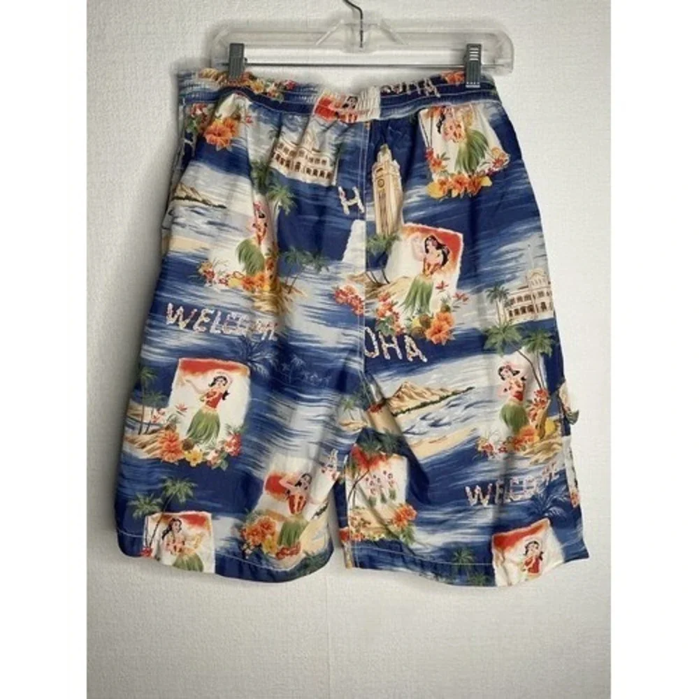 Polo Ralph Lauren Hawaiian Aloha‎ Swim Trucks Board Swimwear Shorts Men L Taiwan